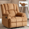 Fauteuil inclinable, pivotant et berçant surdimensionné, Repose-pieds, Poches, Manuel