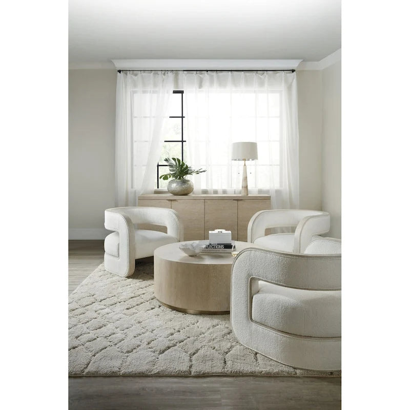 Fauteuil d'appoint moderne et large de 28 po en style Zen avec rembourrage