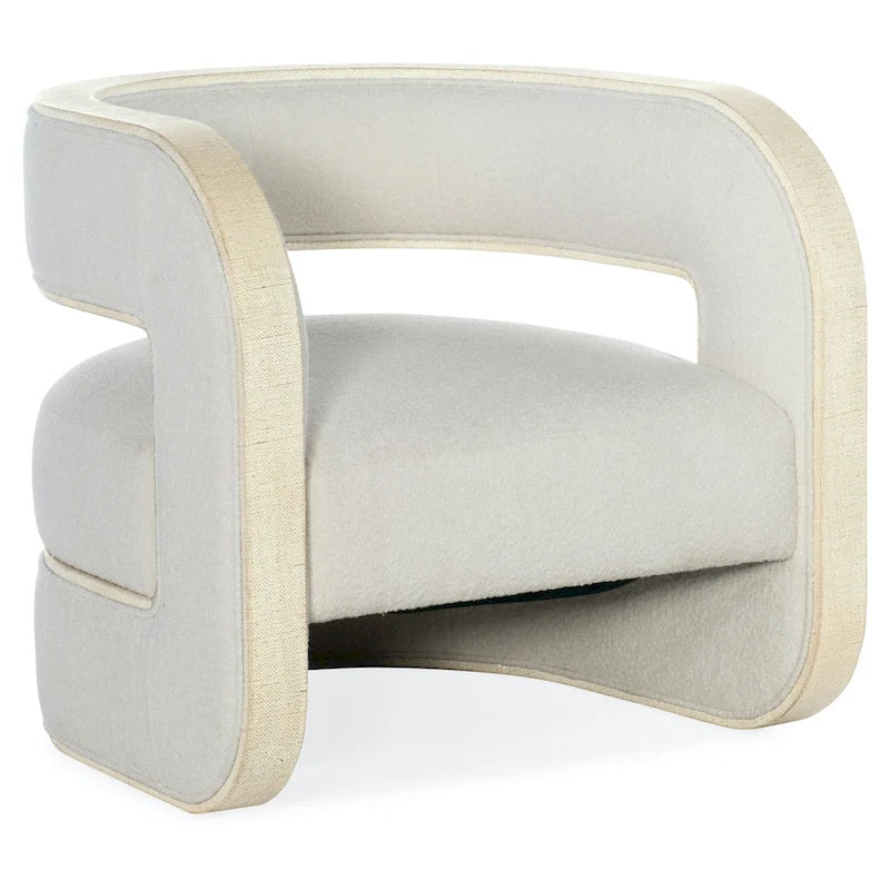 Fauteuil d'appoint moderne et large de 28 po en style Zen avec rembourrage