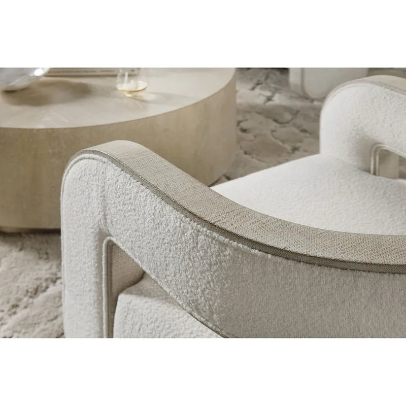 Fauteuil d'appoint moderne et large de 28 po en style Zen avec rembourrage