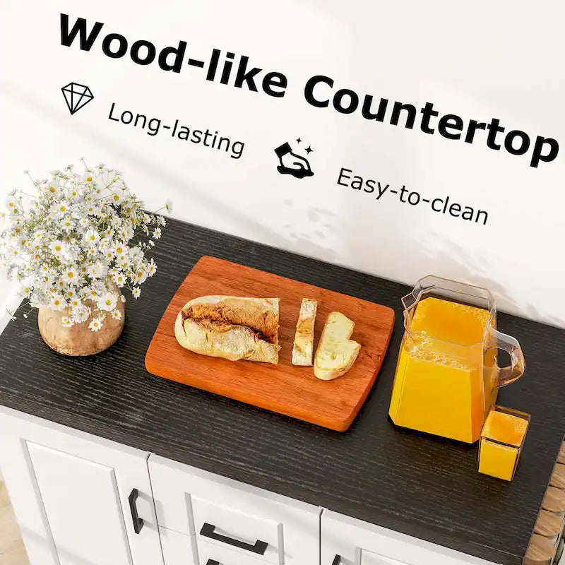 Desserte de cuisine roulante sur roulettes Chariot de service mobile utilitaire - Voir détails