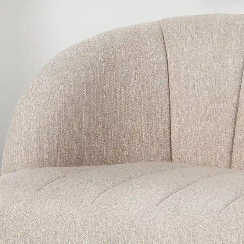 Causeuse en tissu moderne avec pieds épingle