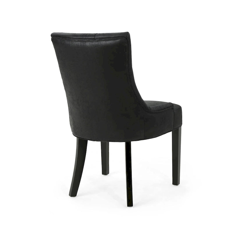Chaise de salle à manger capitonnée contemporaine (lot de 4)