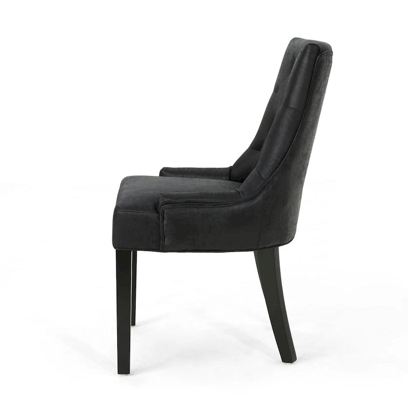 Chaise de salle à manger capitonnée contemporaine (lot de 4)