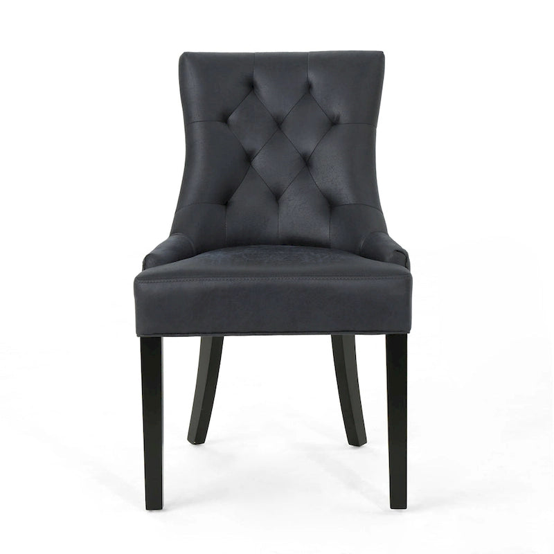 Chaise de salle à manger capitonnée contemporaine (lot de 4)
