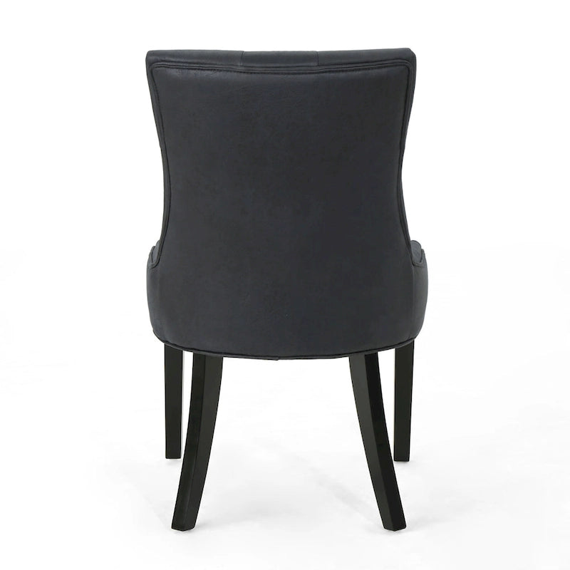 Chaise de salle à manger capitonnée contemporaine (lot de 4)