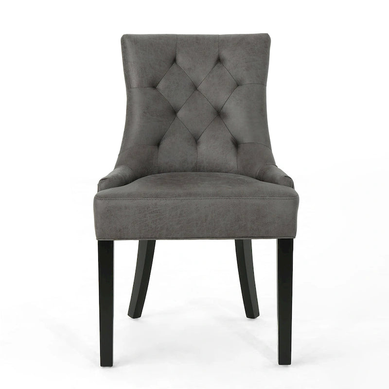 Chaise de salle à manger capitonnée contemporaine (lot de 4)