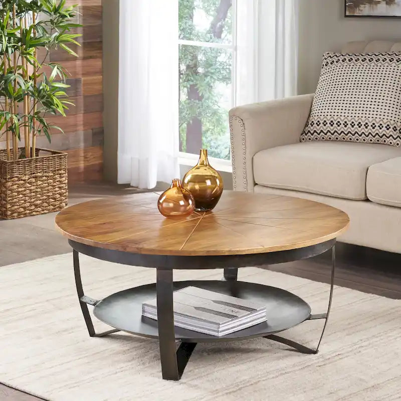 Table basse bohème en manguier