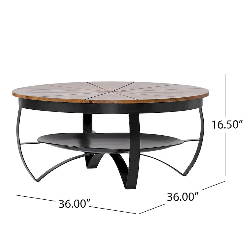 Table basse bohème en manguier