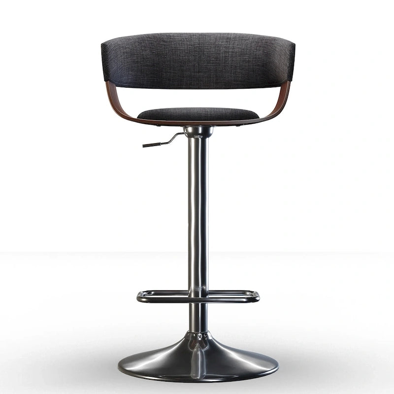 Tabouret de bar pivotant et réglable de 84 cm, style Mid-Century Modern