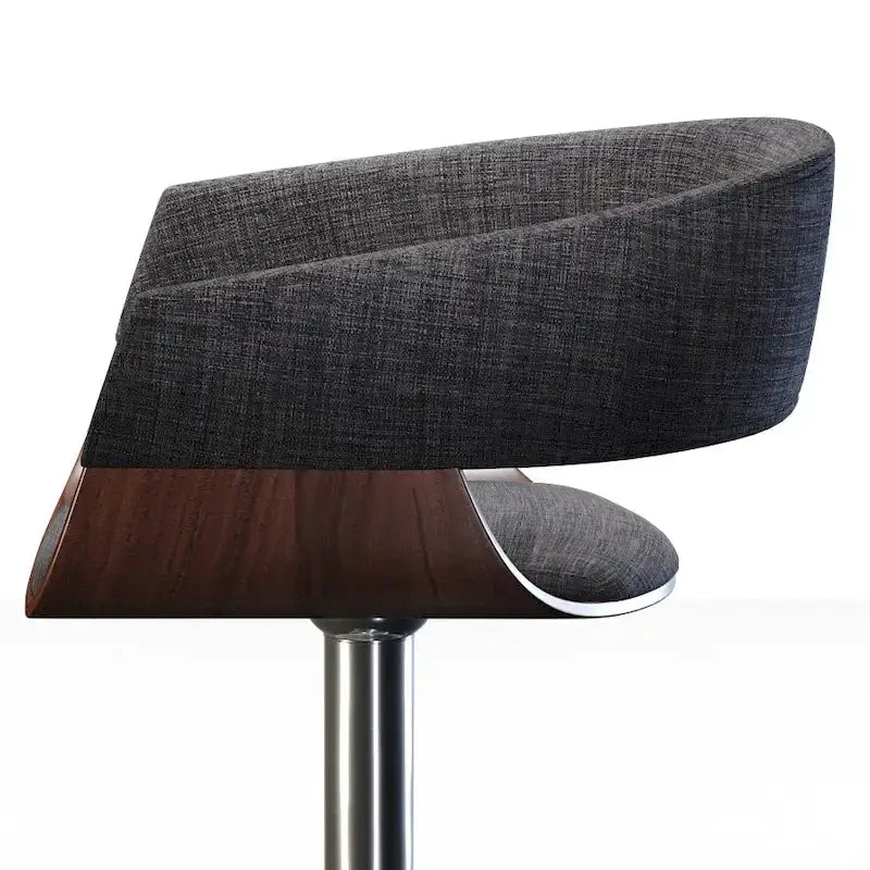 Tabouret de bar pivotant et réglable de 84 cm, style Mid-Century Modern