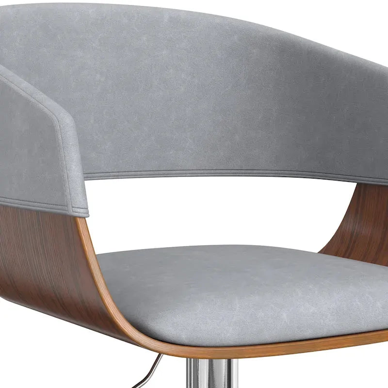 Tabouret de bar pivotant et réglable de 84 cm, style Mid-Century Modern