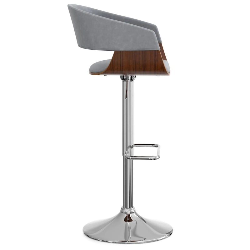 Tabouret de bar pivotant et réglable de 84 cm, style Mid-Century Modern