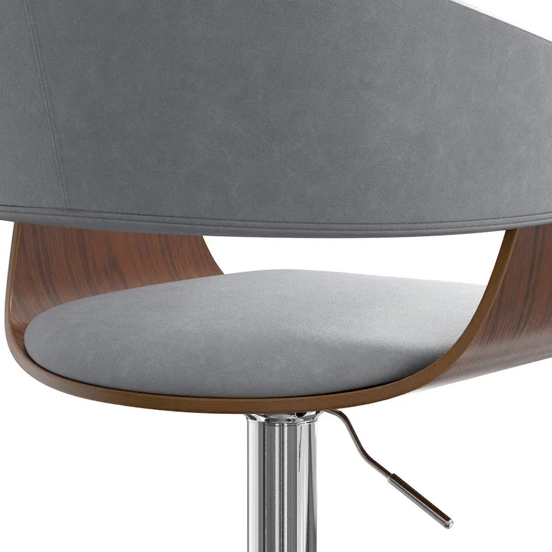 Tabouret de bar pivotant et réglable de 84 cm, style Mid-Century Modern