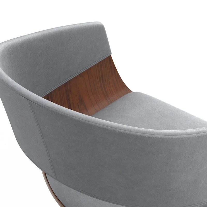 Tabouret de bar pivotant et réglable de 84 cm, style Mid-Century Modern