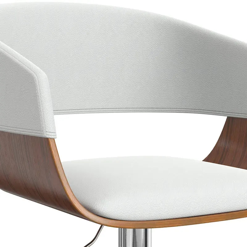 Tabouret de bar pivotant et réglable de 84 cm, style Mid-Century Modern