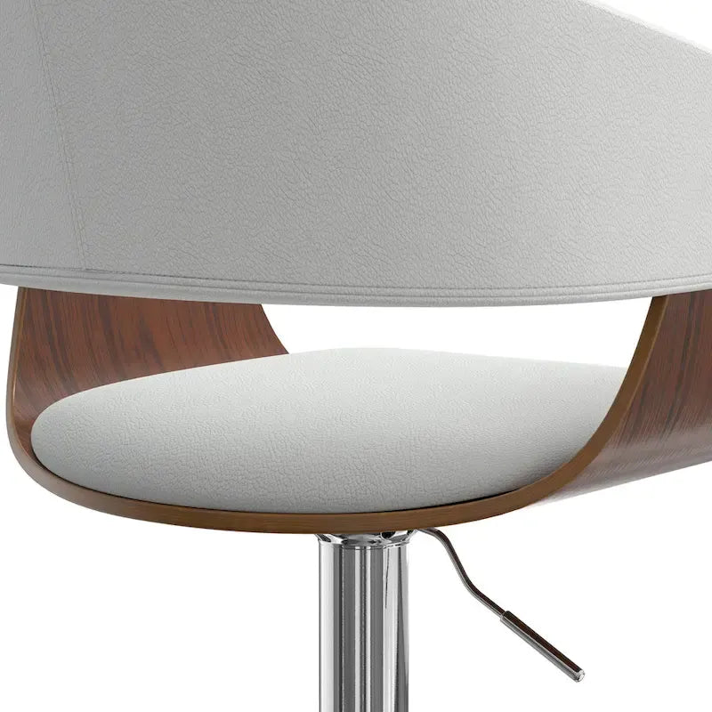 Tabouret de bar pivotant et réglable de 84 cm, style Mid-Century Modern