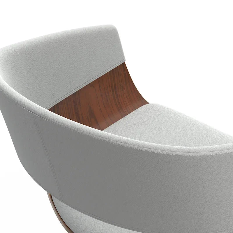 Tabouret de bar pivotant et réglable de 84 cm, style Mid-Century Modern