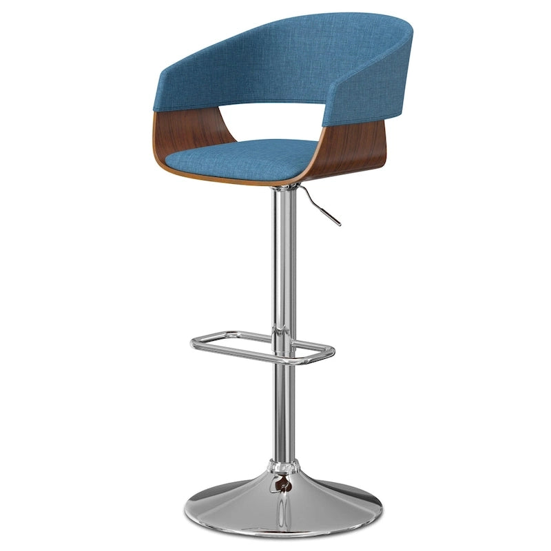 Tabouret de bar pivotant et réglable de 84 cm, style Mid-Century Modern