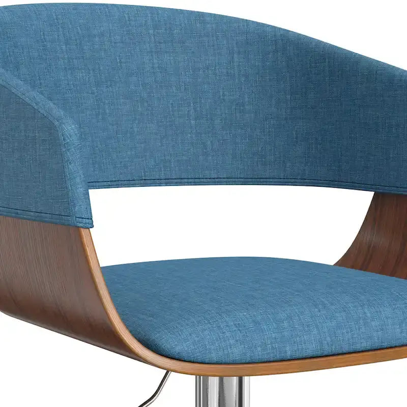 Tabouret de bar pivotant et réglable de 84 cm, style Mid-Century Modern