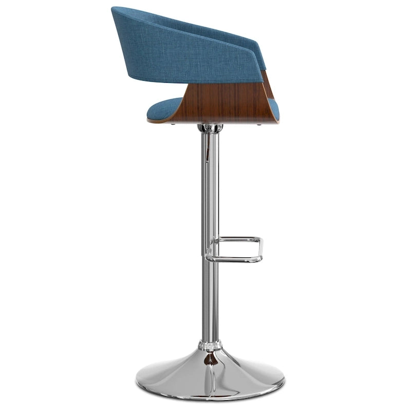 Tabouret de bar pivotant et réglable de 84 cm, style Mid-Century Modern