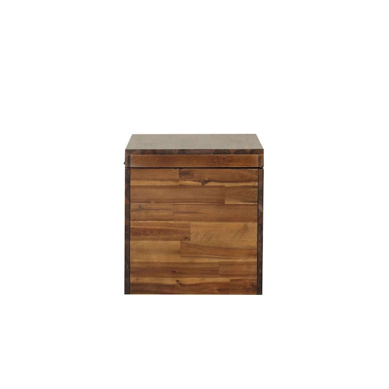 Coffre de rangement Emilia 17,75" marron foncé