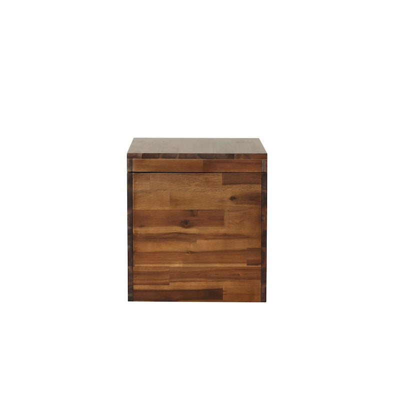Coffre de rangement Emilia 17,75" marron foncé