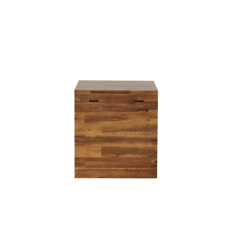 Coffre de rangement Emilia 17,75" marron foncé