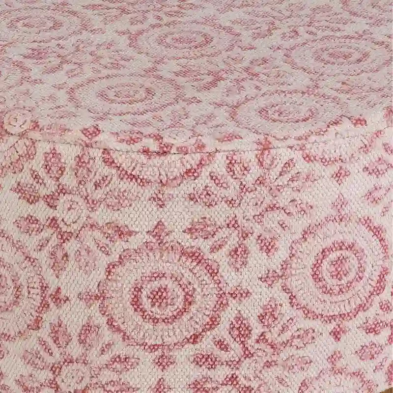 Tabouret en bois bohème rose
