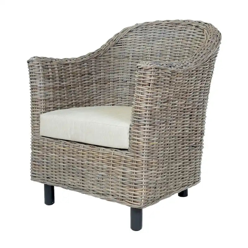 Fauteuil rustique en rotin