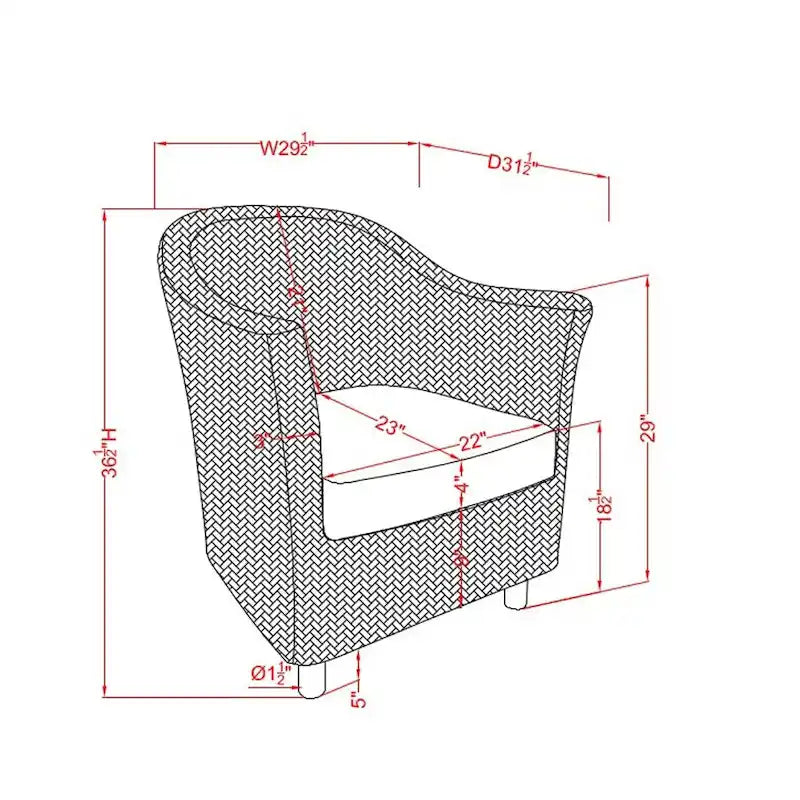 Fauteuil rustique en rotin