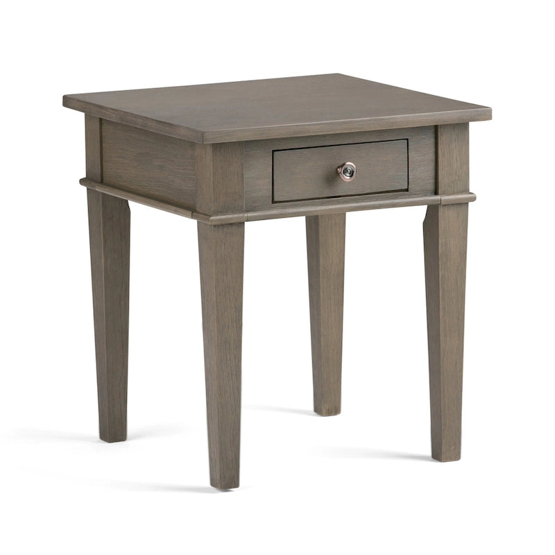 Table d'appoint transitoire carrée en BOIS MASSIF de 45,7 cm de large - 45,7 L x 45,7 P x 50,8 H