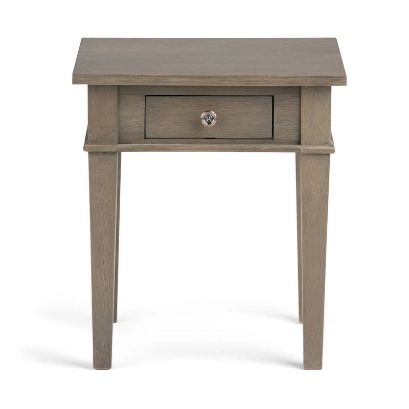 Table d'appoint transitoire carrée en BOIS MASSIF de 45,7 cm de large - 45,7 L x 45,7 P x 50,8 H