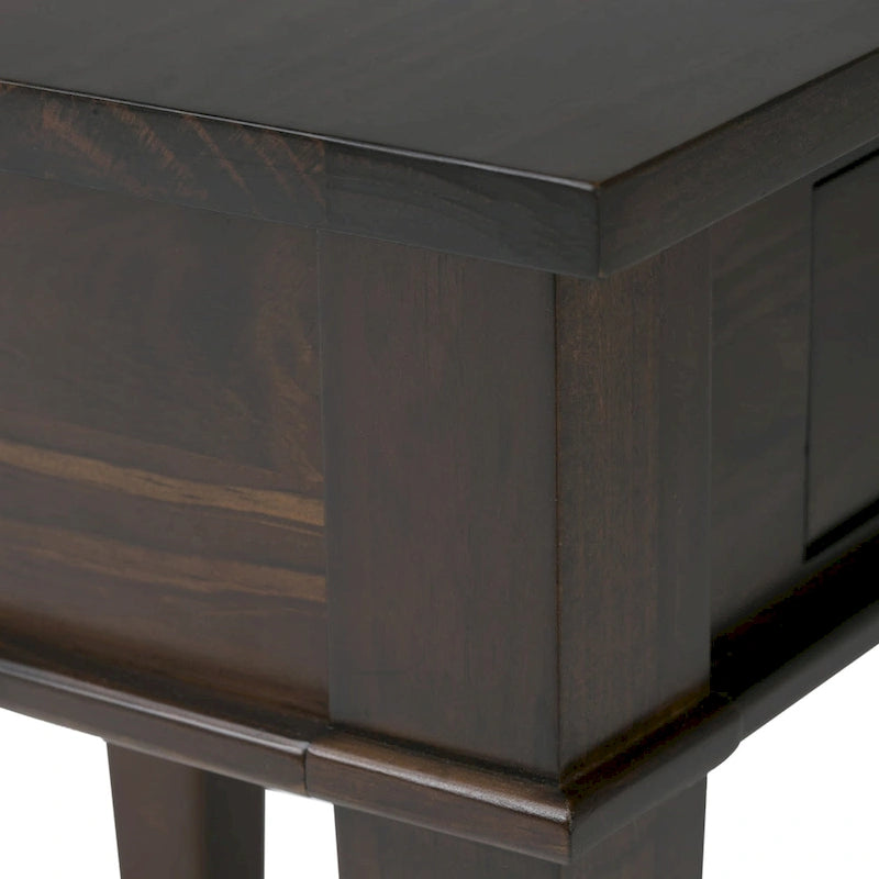 Table d'appoint transitoire carrée en BOIS MASSIF de 45,7 cm de large - 45,7 L x 45,7 P x 50,8 H