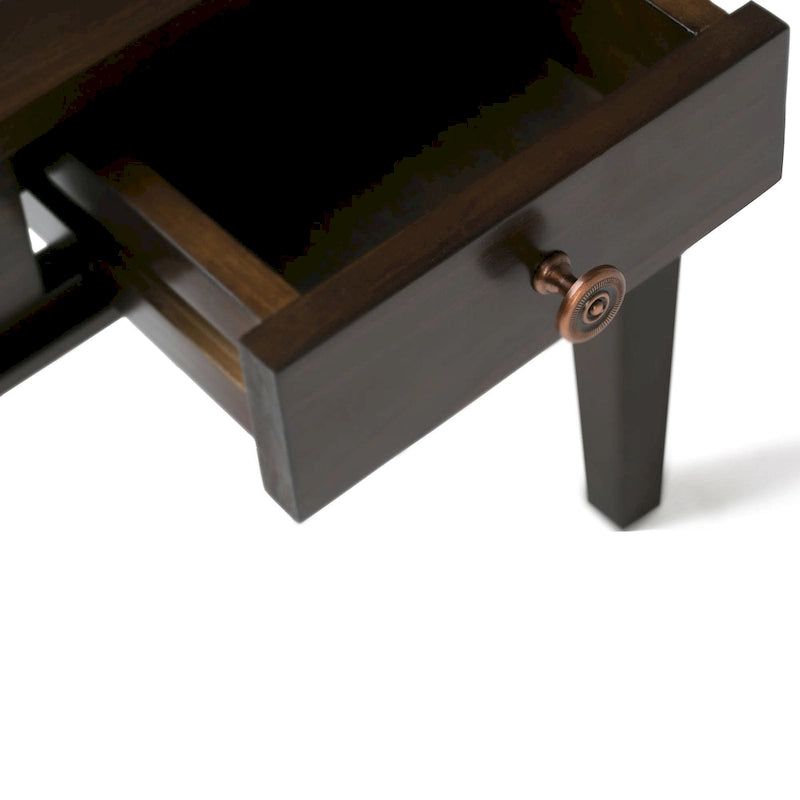 Table d'appoint transitoire carrée en BOIS MASSIF de 45,7 cm de large - 45,7 L x 45,7 P x 50,8 H