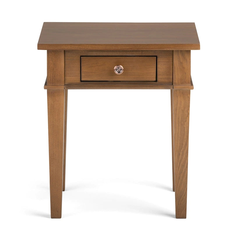 Table d'appoint transitoire carrée en BOIS MASSIF de 45,7 cm de large - 45,7 L x 45,7 P x 50,8 H