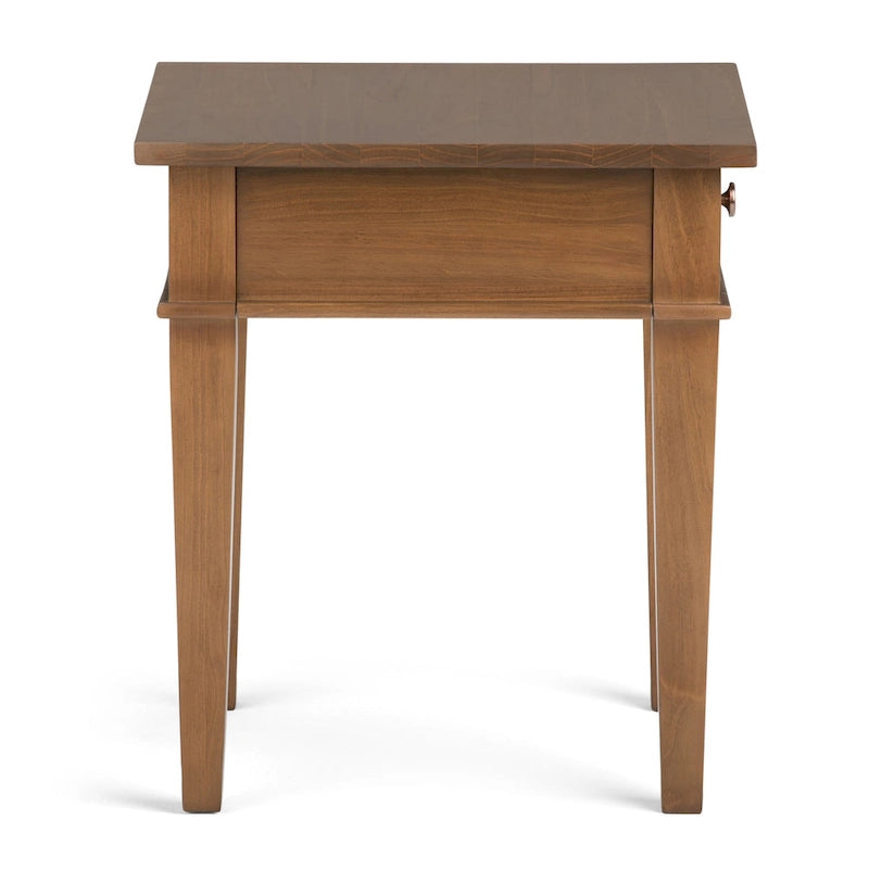 Table d'appoint transitoire carrée en BOIS MASSIF de 45,7 cm de large - 45,7 L x 45,7 P x 50,8 H