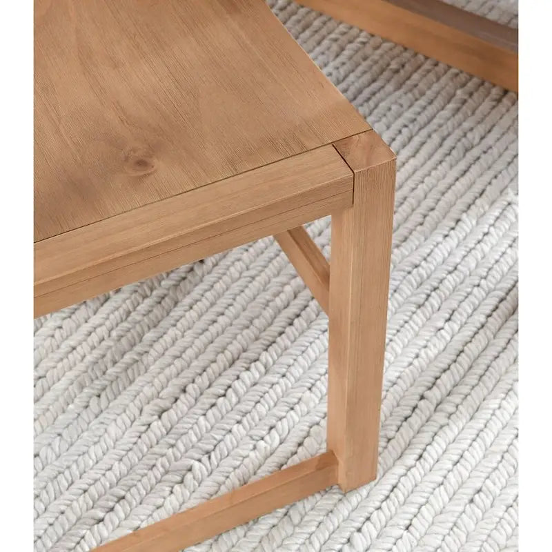 Banc de salle à manger en bois naturel