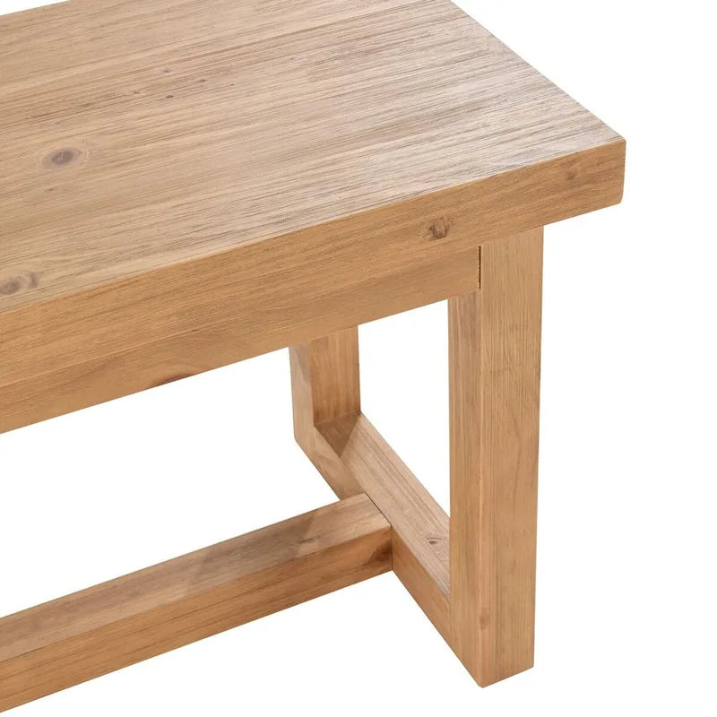 Banc de salle à manger en bois naturel