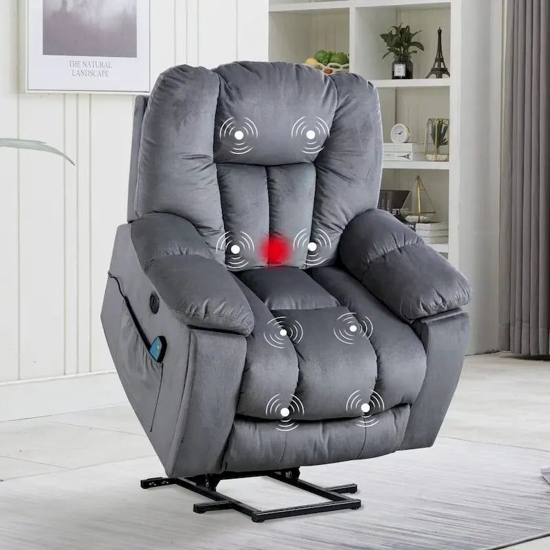 Fauteuil inclinable releveur Power Assist avec massage
