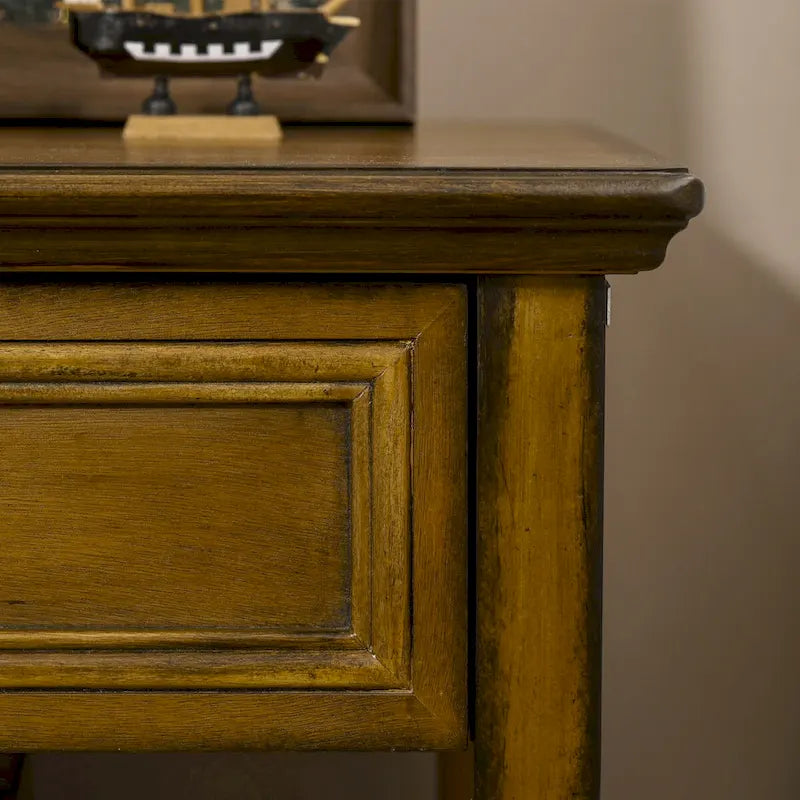 Table d'appoint avec rangement, Table d'appoint vintage avec tiroir et étagère ouverte, Table de chevet pour chambre à coucher, salon
