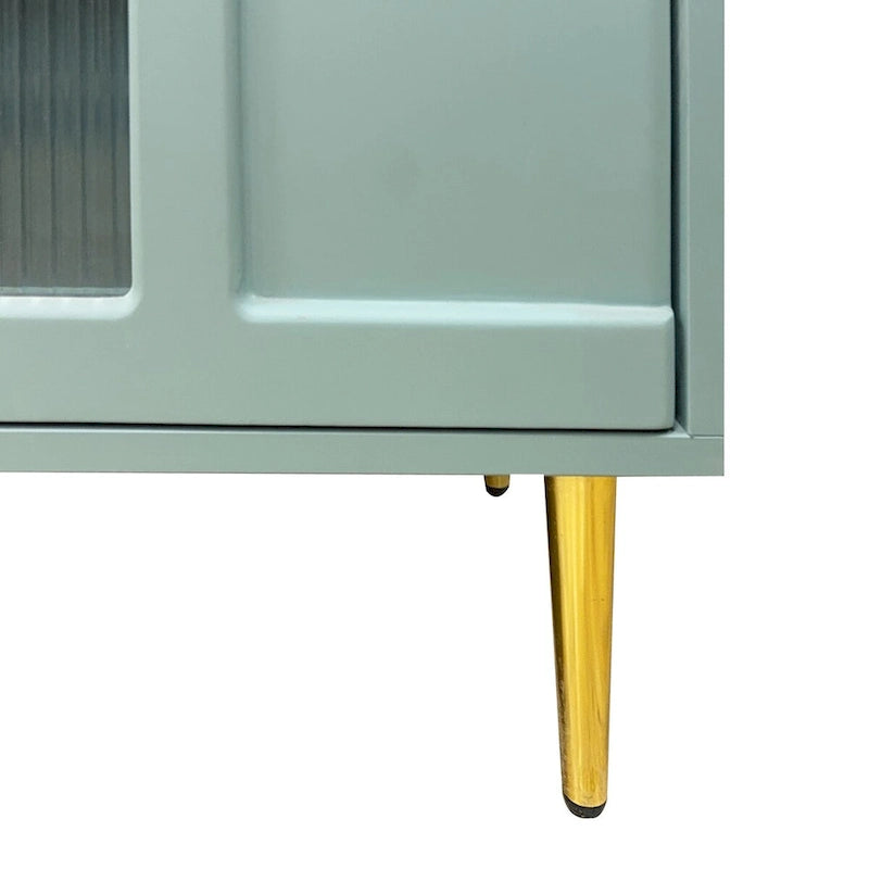 Meuble d'appoint en bois avec 4 portes vitrées