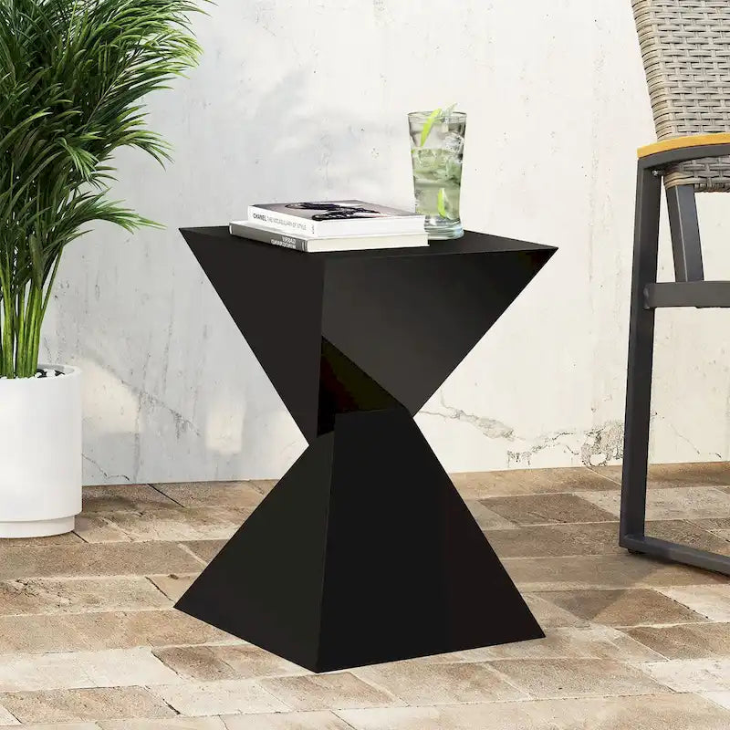 Table d'appoint moderne en acrylique, tables d'appoint extérieures – 46H x 32l x 32P cm