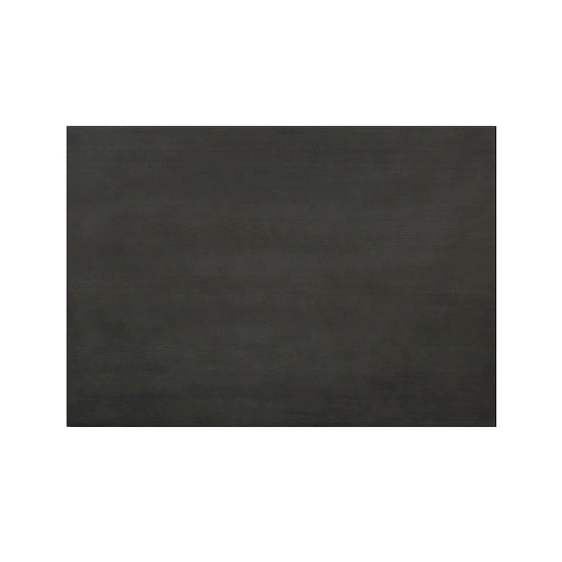 Table de salle à manger noire en bois massif de 60 pouces, hauteur comptoir, avec tiroirs