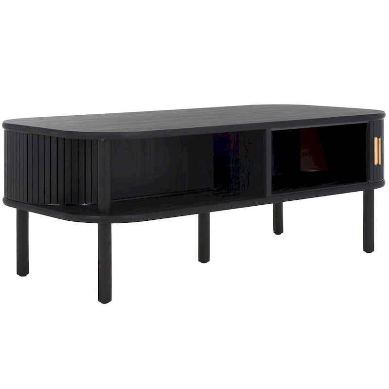 Table basse à portes coulissantes Home 2 Tambour - 43Wx22Dx17H