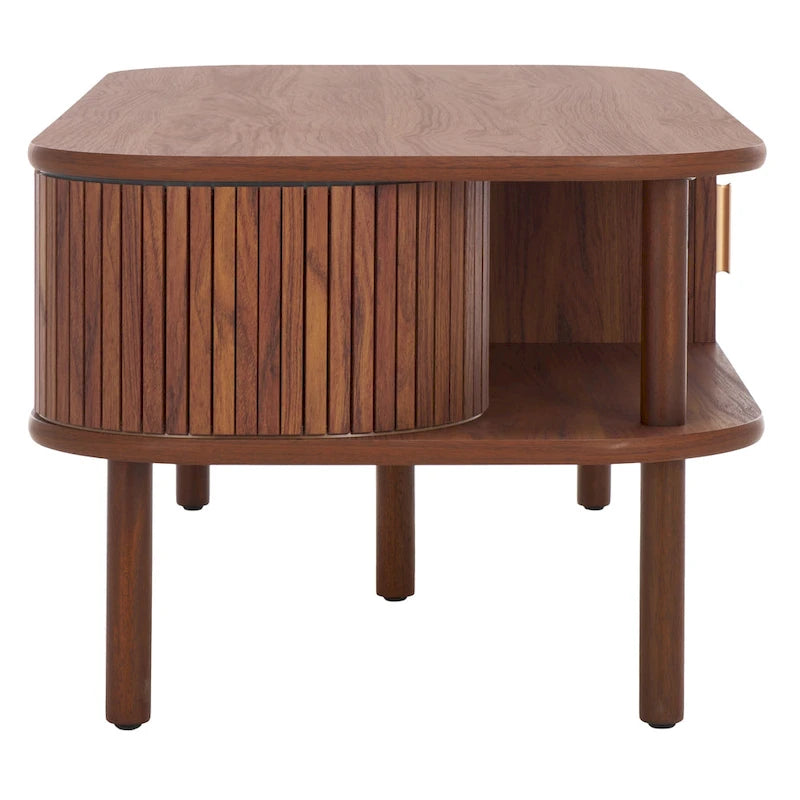 Table basse à portes coulissantes Home 2 Tambour - 43Wx22Dx17H