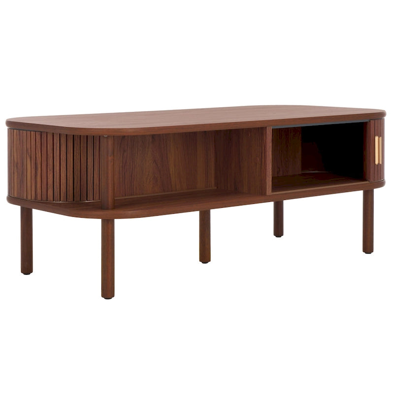 Table basse à portes coulissantes Home 2 Tambour - 43Wx22Dx17H