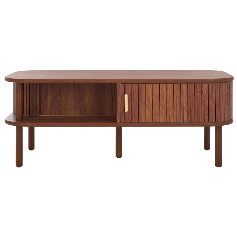 Table basse à portes coulissantes Home 2 Tambour - 43Wx22Dx17H