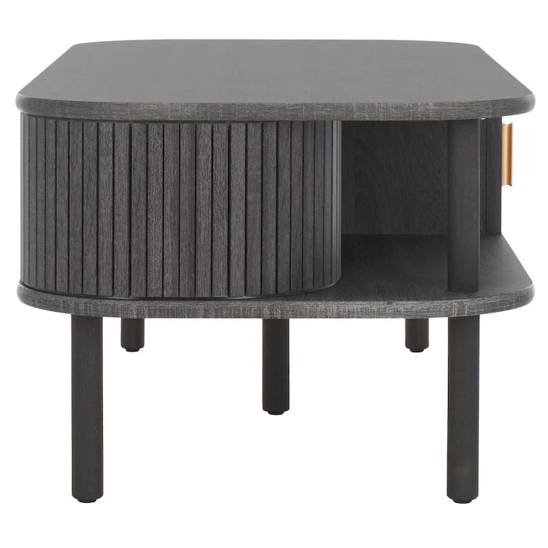 Table basse à portes coulissantes Home 2 Tambour - 43Wx22Dx17H