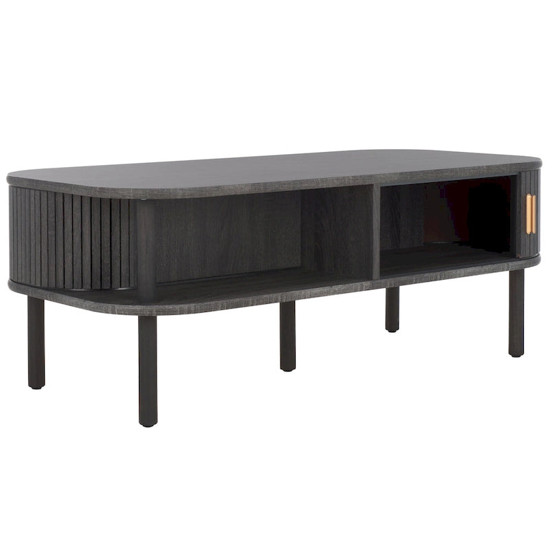 Table basse à portes coulissantes Home 2 Tambour - 43Wx22Dx17H